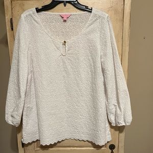 Eyelet Lilly Pulitzer Top. Size XLarge
